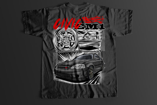 “Initial D” EM1 Civic Si T-Shirt (2 Entries)