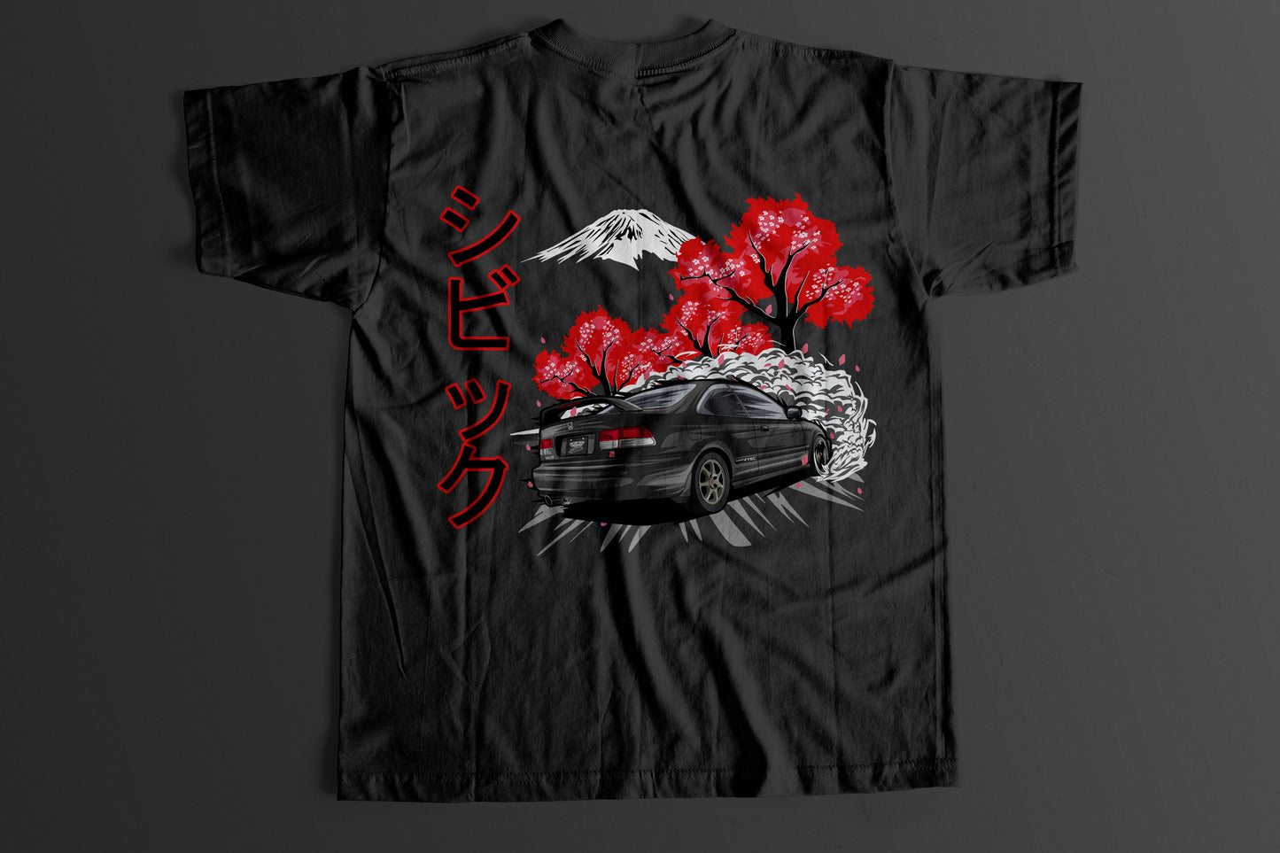 “Cherry Blossom” EM1 Civic Si T-Shirt (2 Entries)